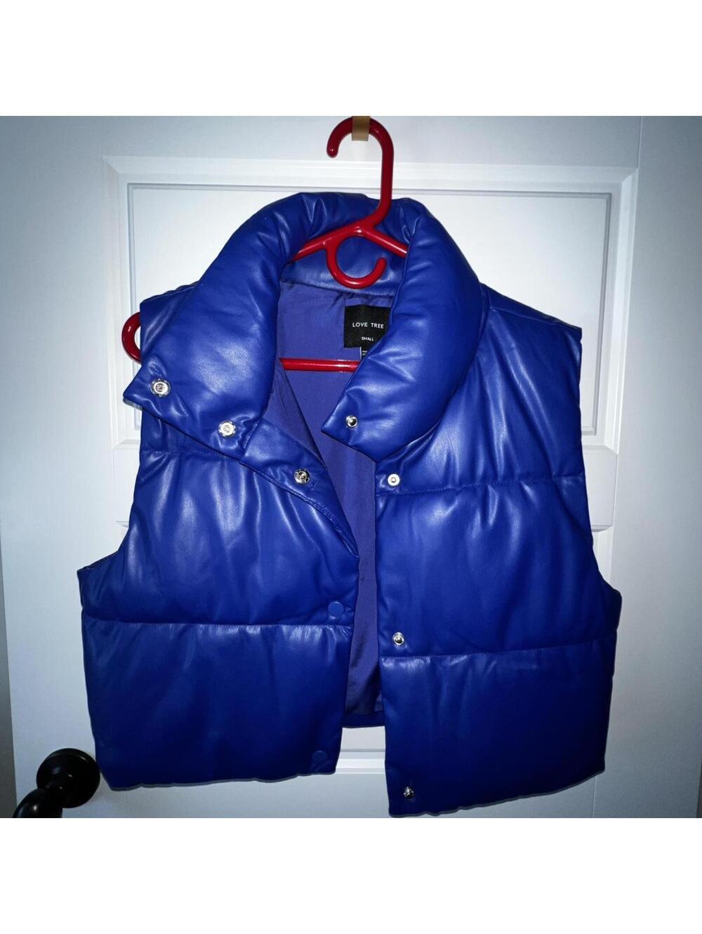 Women's Blue Puffer Vest